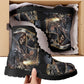 Grim reaper skull horror boots for men women shoes, Gothic skeleton boots for men, Nightmare before Christmas Spooky Halloween leather boots