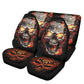 Flaming skull Car Seat Cover car mat Halloween skull seat cover mat ghost car seat protector cover Gothic mat skeleton car mat seat covers