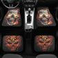 Flaming skull Car Seat Cover car mat Halloween skull seat cover mat ghost car seat protector cover Gothic mat skeleton car mat seat covers