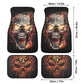 Flaming skull Car Seat Cover car mat Halloween skull seat cover mat ghost car seat protector cover Gothic mat skeleton car mat seat covers