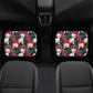 Skull Car Seat Cover car mat full set, Halloween car seat cover mat, Floral skull seat cover for car gothic skull mat seat protector for car
