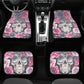 Flower Sugar skull Seat Covers for car mat flower skull car seat protector rose Mexican skull car mat candy skull car accessories seat cover