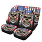 Skull Car Seat Cover car mat full set, American skull seat cover mat for car, skull seat cover for car, gothic skull car mat seat protector