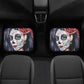 Sugar skull girl car seat cover, Sugar skull Car Seat Covers car mat flower skull car seat protector candy skull car accessories seat cover