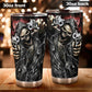 Grim reaper skull tumbler, Goth skull cup mug, skull travel tumbler Gothic skull mug tumbler Motorcycle skull mug grim reaper gothic mug cup