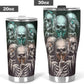 See no hear no speak no skull,  Gothic skull cup mug tumblr, skull travel tumbler, skull mug grim reaper gothic mug cup to travel, skull mug