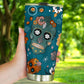 Mexican calaveras skull tumbler mug cup, Candy skull cup mug tumbler, sugar skull tumblr mug cup, skeleton skull Halloween mug cup tumbler