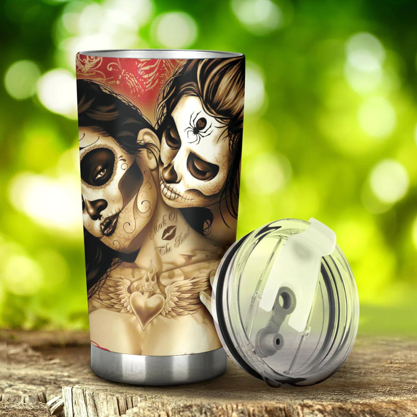 Sugar skull girl tumblr mug cup, Candy skull girl cup mug tumblr, sugar skull tumblr mug cup, Dia de los muertos skull Halloween cup tumbler