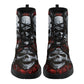 Motorcycle biker skull grim reaper boots for men women, Gothic boots for biker, skeleton boots, Horror grim reaper leather skull boots shoes