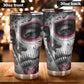 Sugar skull cat tumbler, Candy skull cat cup mug tumblr skull rose skull travel tumbler, skull mug tumbler day of the dead cat skull tumbler