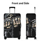 Game over skull luggage cover, skull death suitcase cover, Gothic luggage suitcase covers you're next skull suitcase luggage protector cover