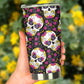 Dia de los muertos skull tumbler, sugar skull cup mug tumblr, Candy skull tumbler, skull tumbler mug cup, skeleton gothic mug cup tumbler