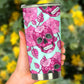 Floral skull tumbler, sugar skull cup mug tumbler, Dia de los muertos skull tumblr, skull tumbler mug cup, Day of the dead mug cup tumbler