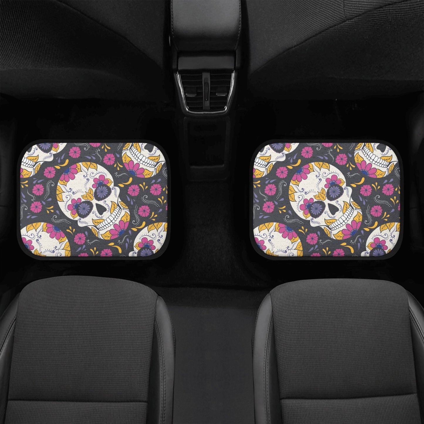 Sugar skull car seat cover, Candy skull Car Seat Covers car mat Mexico skull car seat protector candy skull accessories seat cover for car