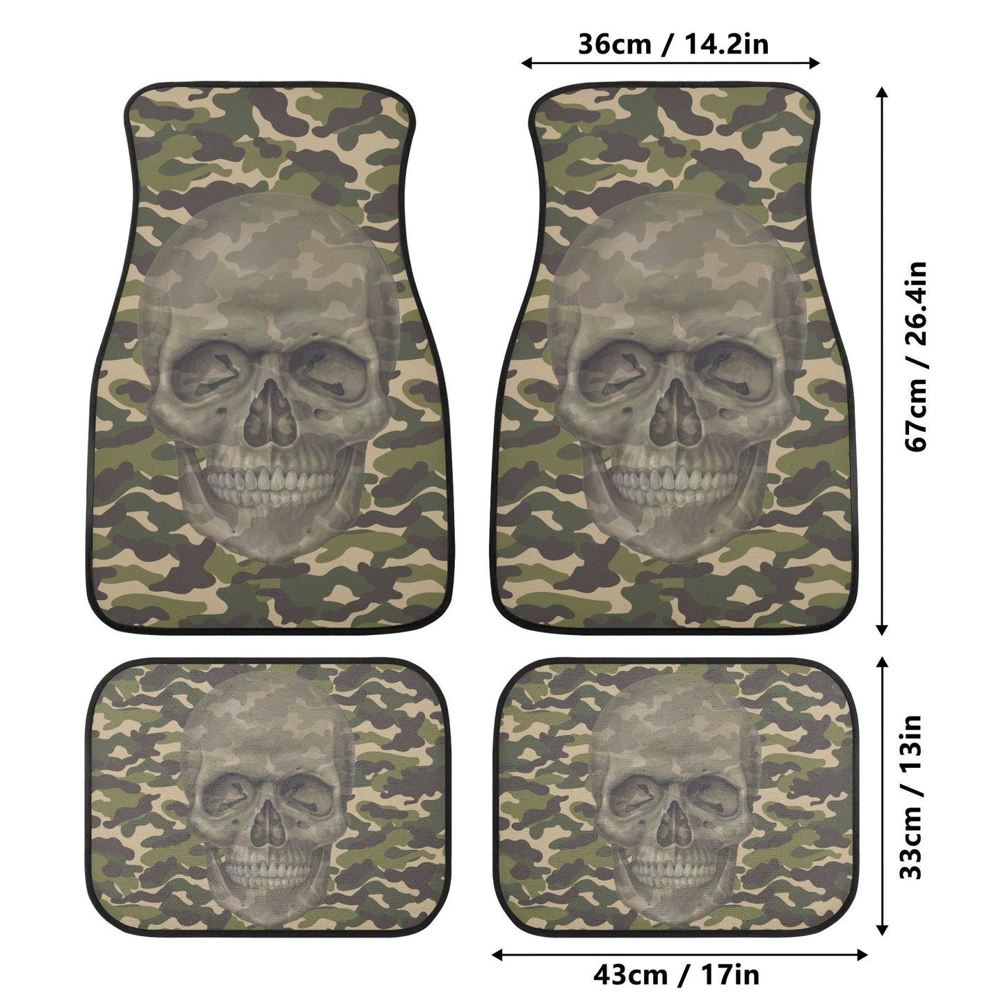Skull Car Seat Cover car mat full set, Halloween car seat cover mat, Gothic  skull car mat, skeleton gothic skull mat seat protector for car
