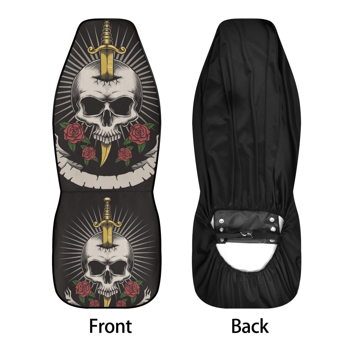 Sword Skull Car Seat Cover car mat full set, Gothic seat cover mat for car, skull car mat, skeleton gothic skull mat seat protector for car