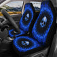 Gothic Skull Car Seat Cover car mat full set, Grim reaper skull seat cover mat for car Flaming skull gothic car seat cover Halloween car mat