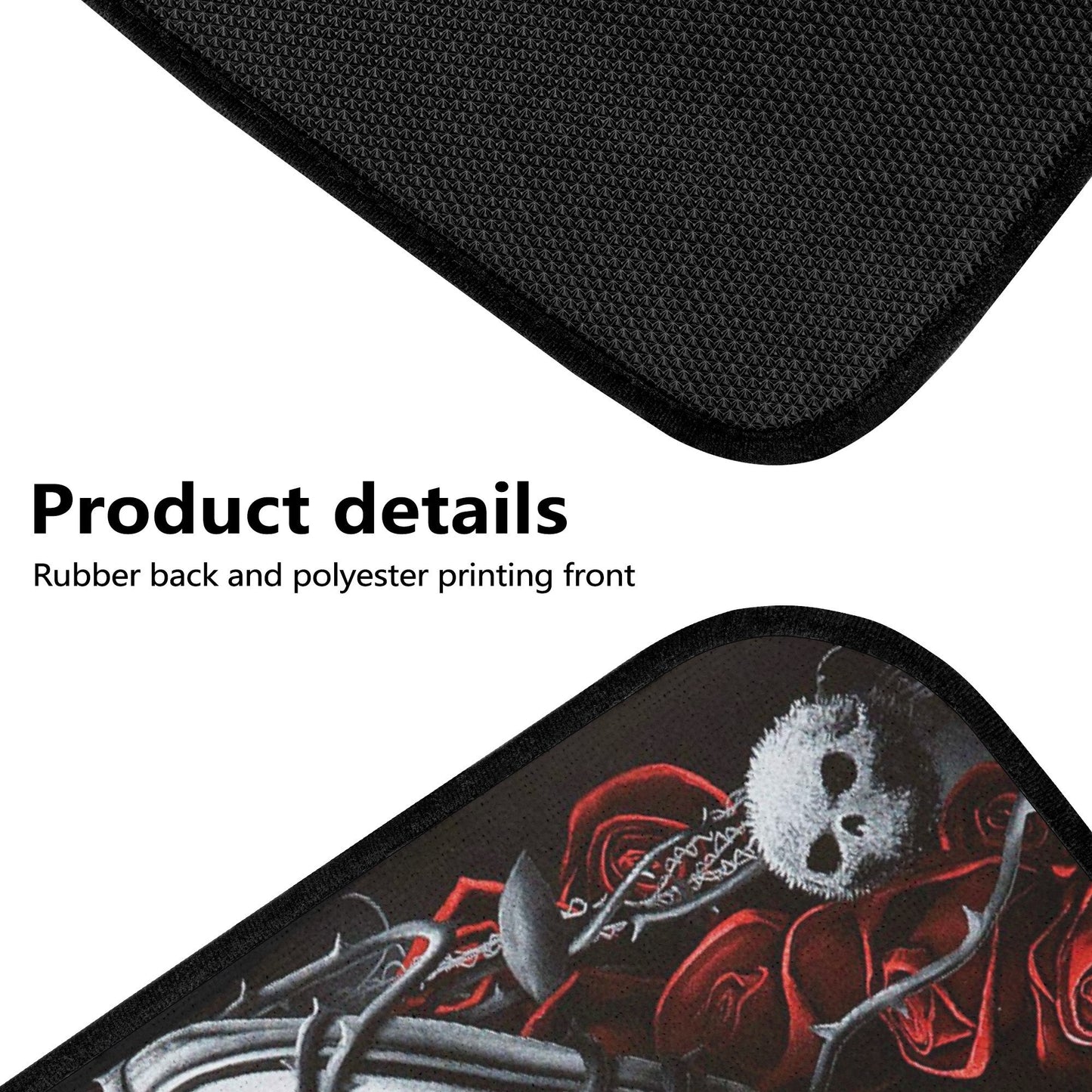 Motorcycle Skull Car Seat Cover car mat, Grim reaper skull seat cover mat for car Biker gothic skull gothic car seat cover Halloween car mat