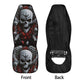 Motorcycle Skull Car Seat Cover car mat, Grim reaper skull seat cover mat for car Biker gothic skull gothic car seat cover Halloween car mat