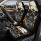 Flaming Skull Car Seat Cover car mat full set, Grim reaper skull seat cover mat for car Gothic skull car seat cover, skull mat cover for car