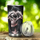 Grim reaper skull tumbler Goth skull cup mug Halloween skull tumbler Gothic skull mug tumbler skull heart mug, punisher skull gothic mug cup