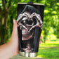 Grim reaper skull tumbler Goth skull cup mug Halloween skull tumbler Gothic skull mug tumbler skull heart mug, punisher skull gothic mug cup