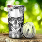 Floral skull tumbler cup Goth skull cup mug Halloween skull tumbler Rose skull mug tumbler skull heart mug, Christmas skull gothic mug cup