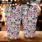 Day of the dead skull tumbler, Candy skull cup mug tumbler sugar skull tumbler cup, Claveras mexican skull day of the dead skull tumbler cup