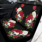 Rose Skull Seat Cover for car, floral skull car mat, Halloween skull seat cover mat for car, skull car seat cover, skull mat cover for car
