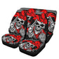 Gothic Skull Seat Cover for car skull mat for car Skeleton skull seat cover mat for car Horror skull car seat cover, skull mat cover for car