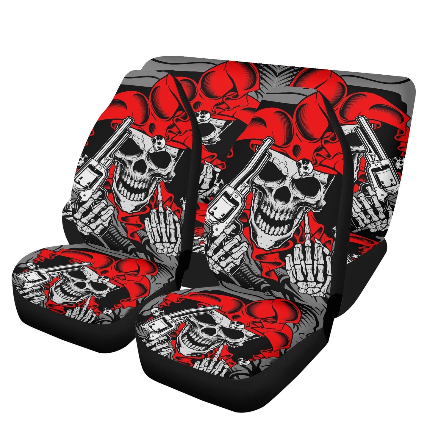 Gothic Skull Seat Cover for car skull mat for car Skeleton skull seat cover mat for car Horror skull car seat cover, skull mat cover for car