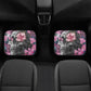 Gothic Skull Seat Cover for car skull mat for car Skeleton skull seat cover mat for car Rose skull car seat cover, skull mat cover for car