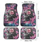 Gothic Skull Seat Cover for car skull mat for car Skeleton skull seat cover mat for car Rose skull car seat cover, skull mat cover for car
