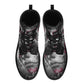 Sugar skull day of the dead girl leather boots, Candy skull girl boots men women Dia de los muertos skull girl boots shoes sugar skull boots