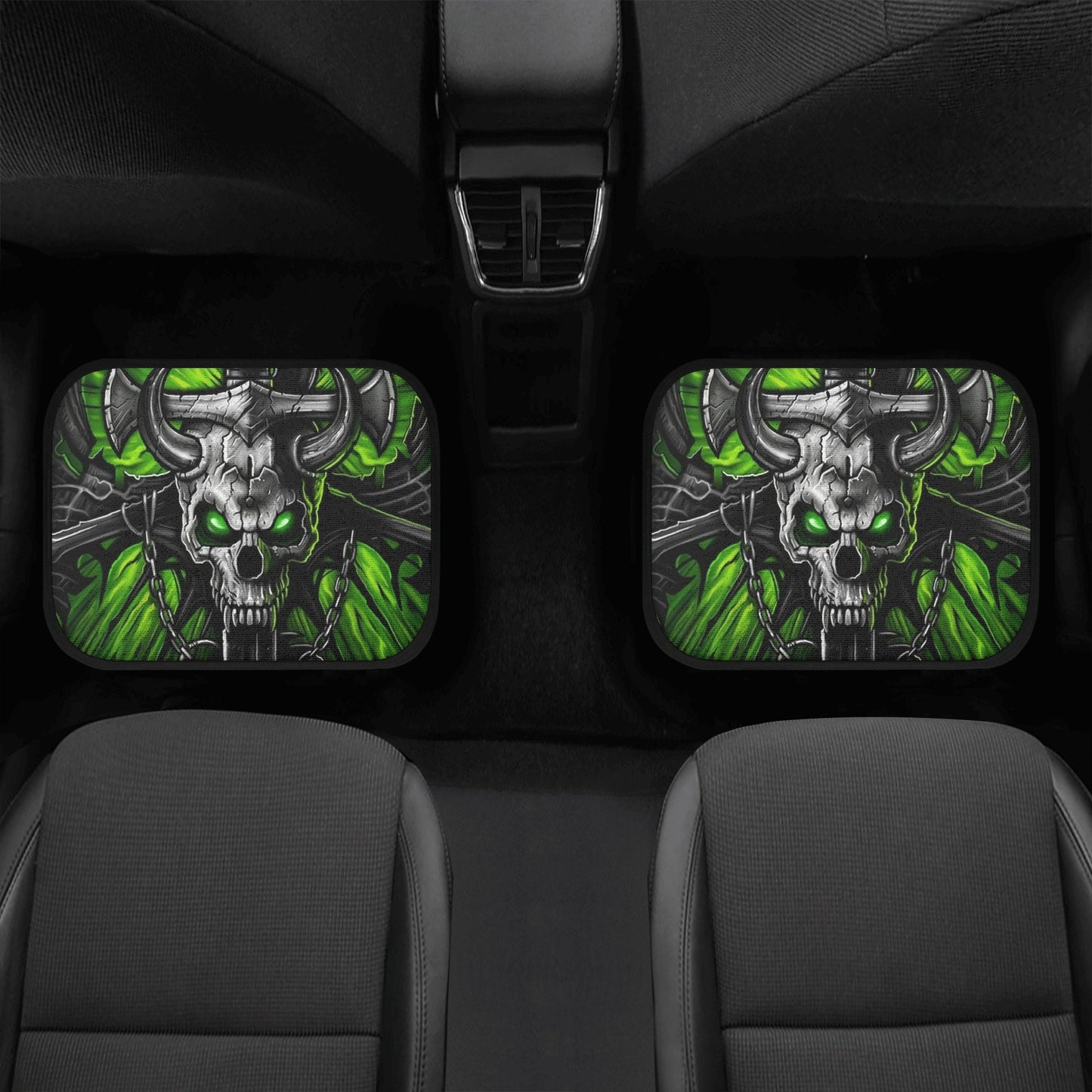 Dragon Skull car seat cover car mat, skull mat seat cover for car, Skeleton skull seat cover mat for car, Halloween skull mat cover for car