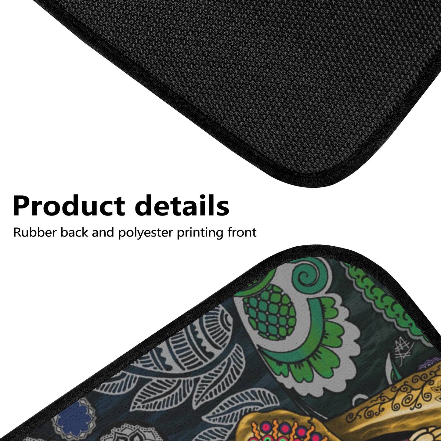 Sugar skull seat cover for car, Day of the dead Seat Covers mat for car, Candy skull car seat protector accessories skull seat cover for car