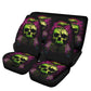Gothic Skull Seat Cover for car skull mat for car Skeleton skull seat cover mat for car Halloween skull car seat cover, skull mat for car