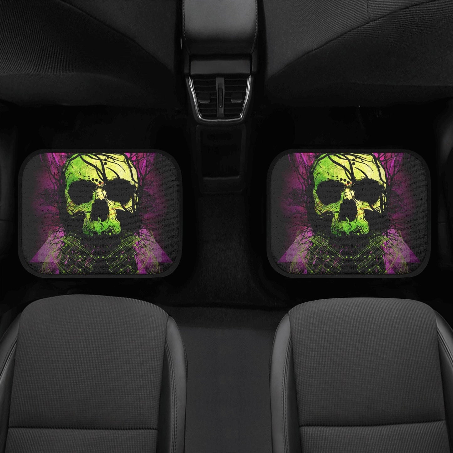 Gothic Skull Seat Cover for car skull mat for car Skeleton skull seat cover mat for car Halloween skull car seat cover, skull mat for car