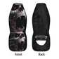 Gothic Skull Seat Cover for car, skull rug for car, Skeleton skull car seat cover mat, Halloween skull evil car seat cover skull mat for car