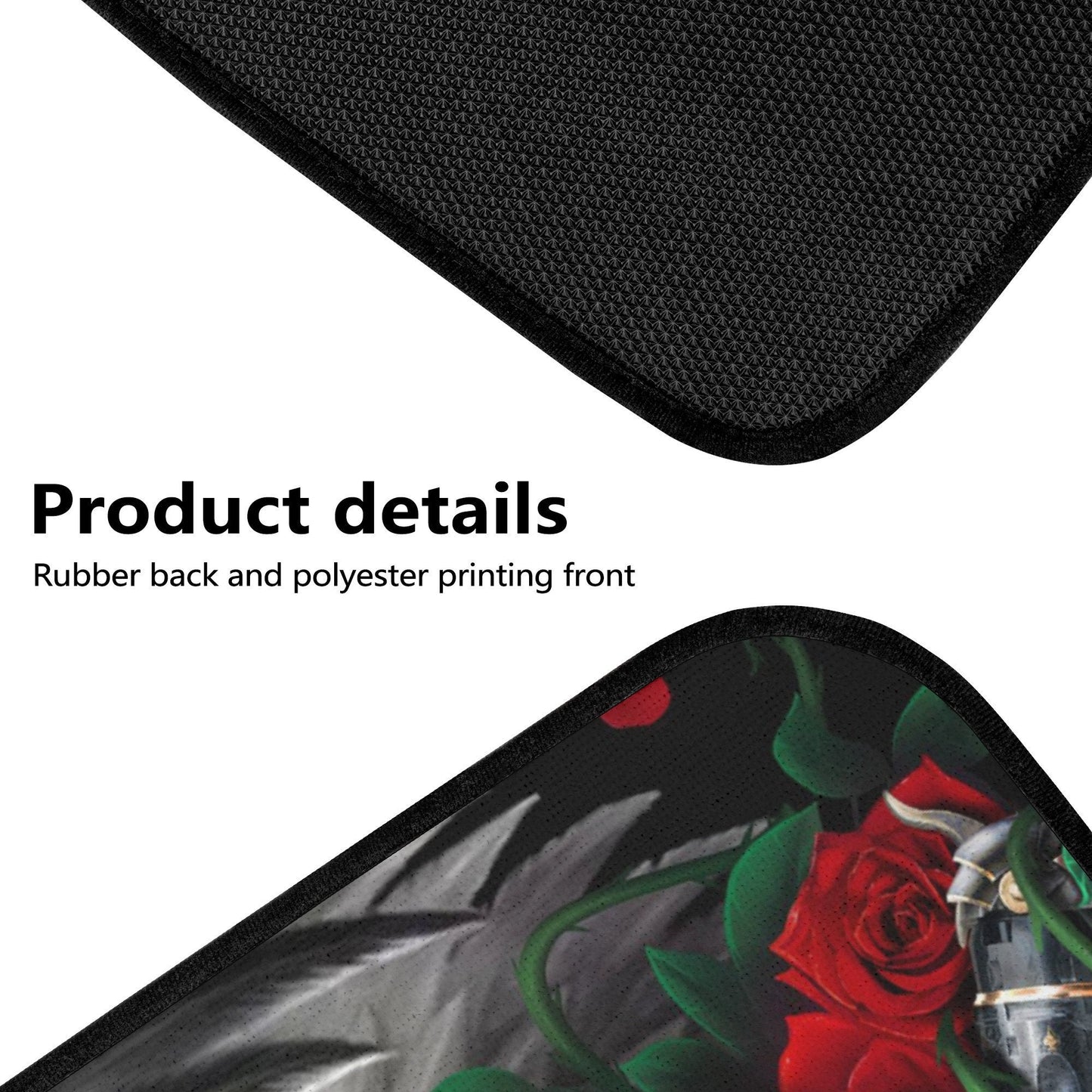 Rose Skull Seat Cover for car, skull rug for car, Skeleton skull car seat cover mat, Halloween skull evil car seat cover skull mat for car