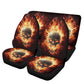 Fire Skull Seat Cover for car, Gothic rug mat for car Fire skull seat cover mat for car Gothic skull car seat cover, skull mat cover for car