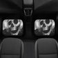 Gothic Skull Seat Cover for car, skull rug for car, Skeleton skull car seat cover mat, Halloween skull evil car seat cover skull mat for car