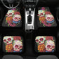Sugar skull seat cover for car, Dia de los muertos skull Seat Covers mat for car, Candy skull car seat protector skull seat cover for car