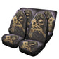Grim reaper Skull Seat Cover for car, flower skull car mat, skull seat cover mat for car Horror evil car seat cover, skull mat cover for car