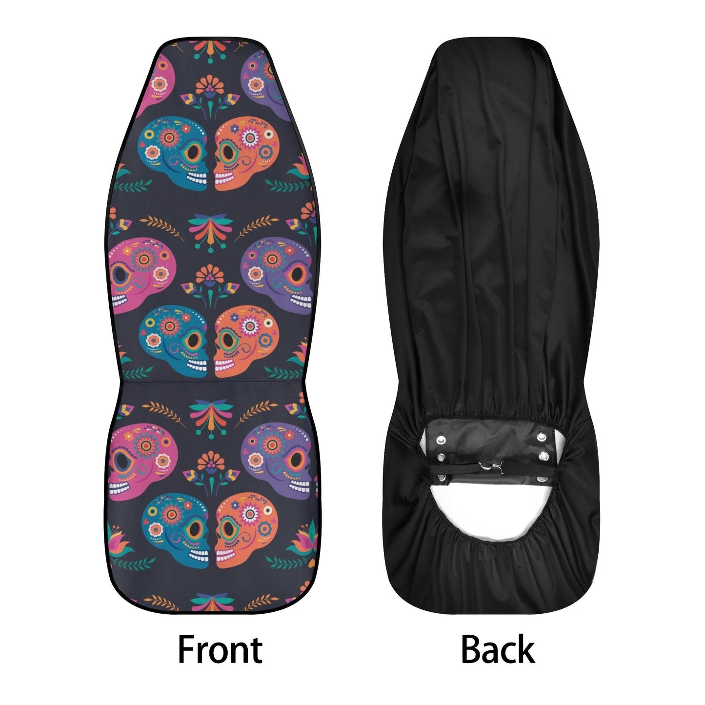 Sugar skull dia de los muertos calaveras Car Seat Covers, day of the dead car seat cover, sugar skull car accessories, car seat covers