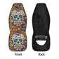 Sugar skull dia de los muertos calaveras Car Seat Covers, day of the dead car mats, sugar skull car accessories, skull car seat covers mats
