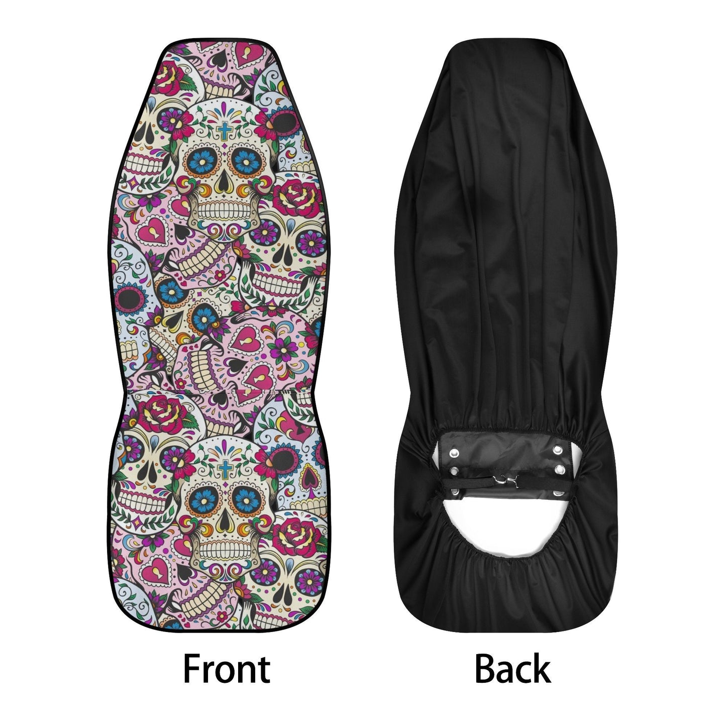 Sugar skull dia de los muertos calaveras Car Seat Covers, day of the dead car mats, sugar skull car accessories, skull car seat covers mats