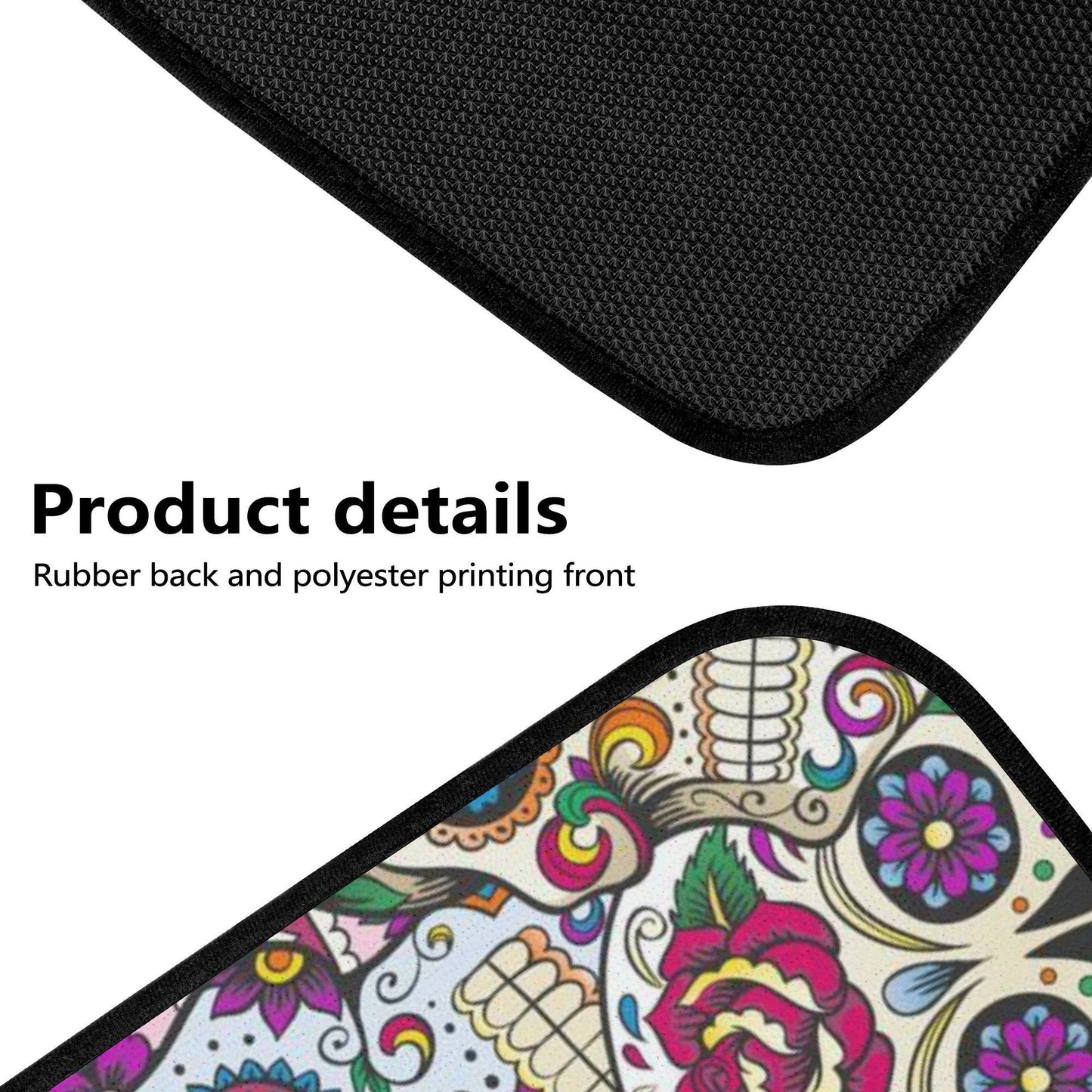 Sugar skull dia de los muertos calaveras Car Seat Covers, day of the dead car mats, sugar skull car accessories, skull car seat covers mats