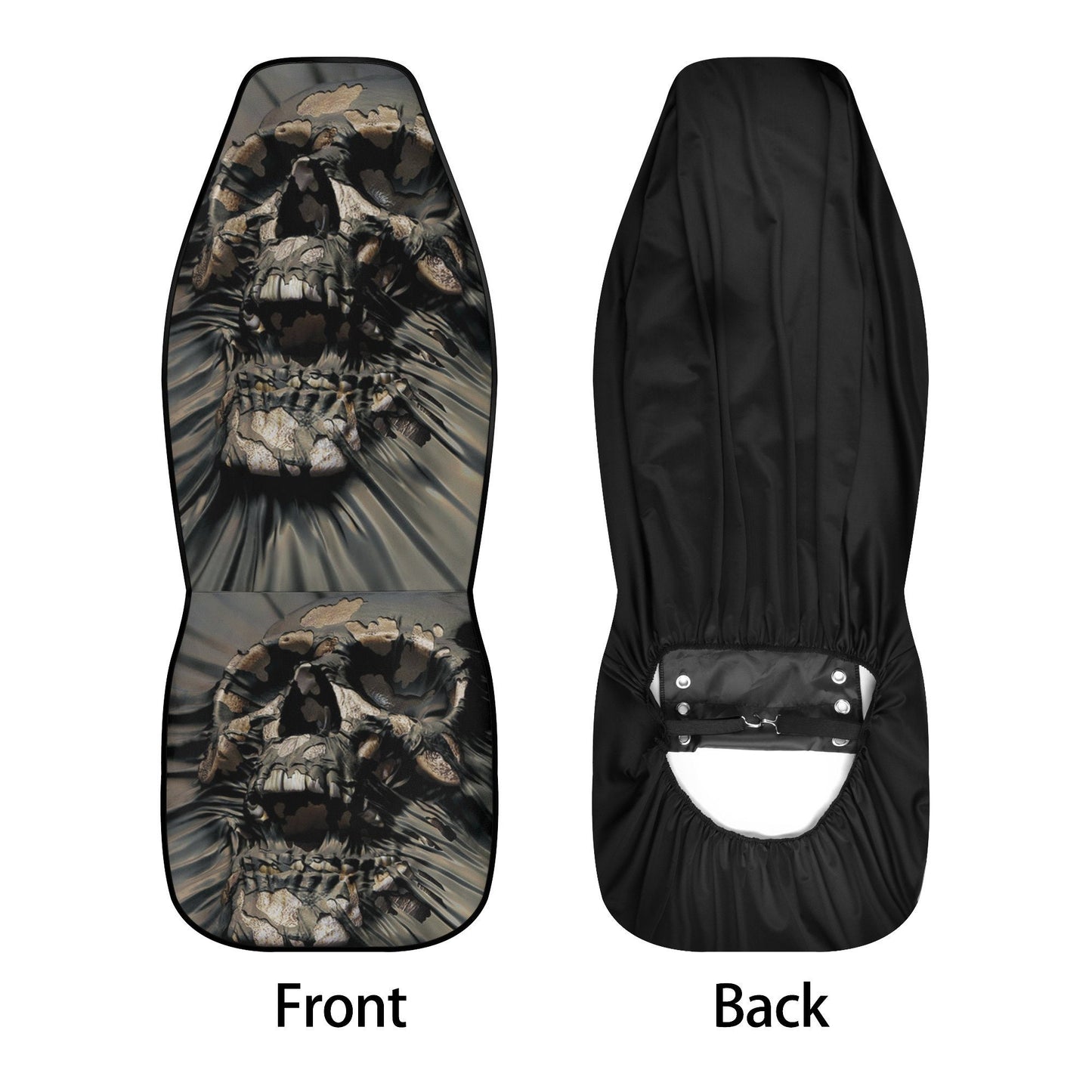 Horror skull seat cover for car, skull rug mat for car, Halloween skeleton car seat cover, Death ghost gothic skull car seat cover car mats