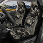 Horror skull seat cover for car, skull rug mat for car, Halloween skeleton car seat cover, Death ghost gothic skull car seat cover car mats